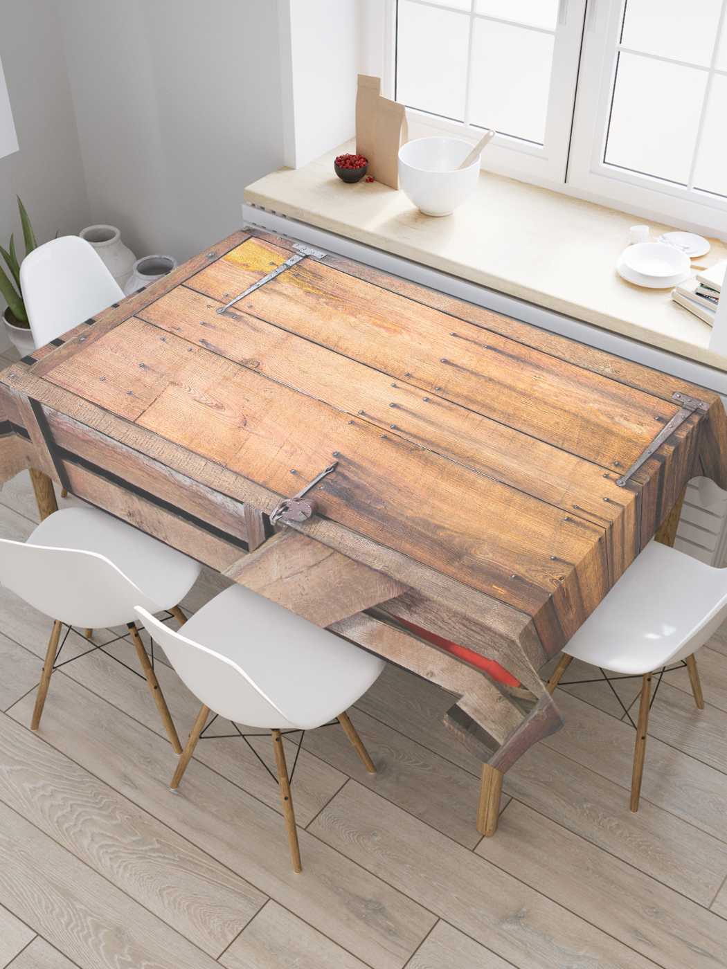 

Скатерть прямоугольная JoyArty "Запертая дверь" из сатена, 120x145 см, Красный, Запертая дверь