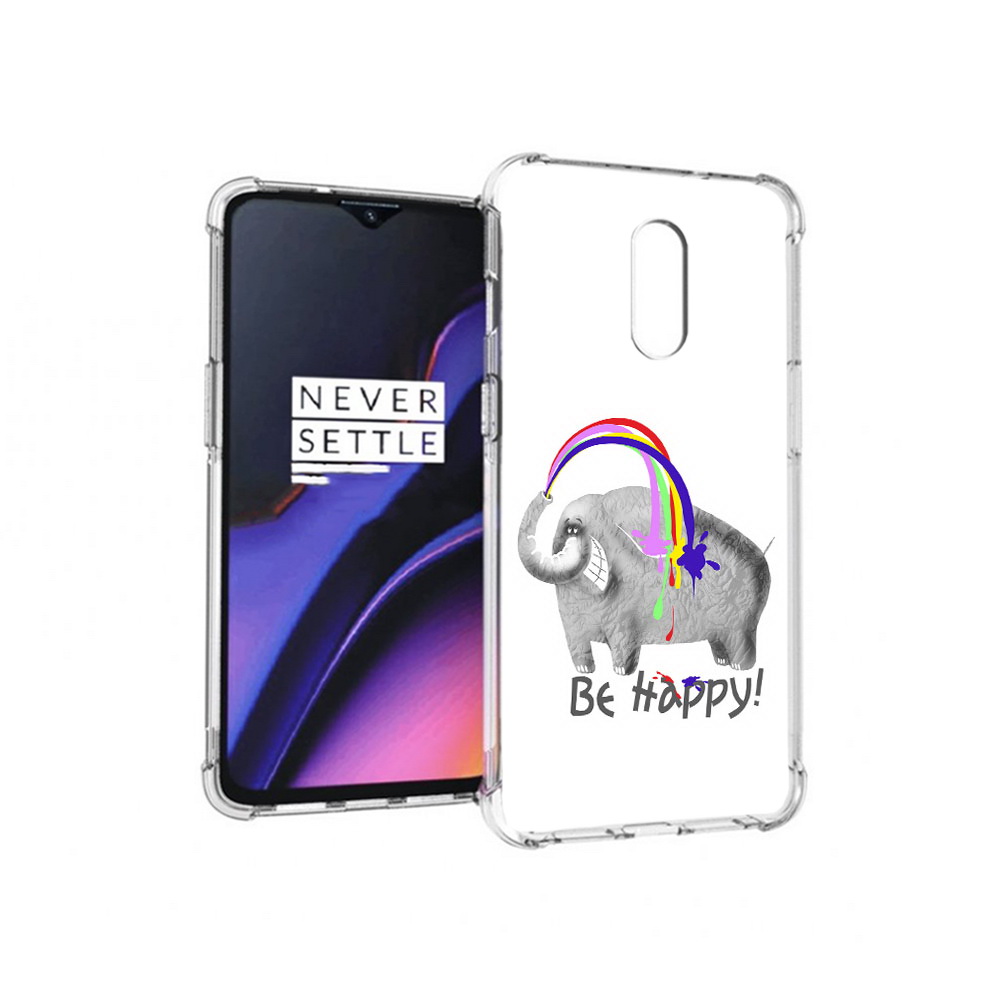

Чехол MyPads Tocco для OnePlus 7 счастливый слон (PT227043.140.632), Прозрачный, Tocco