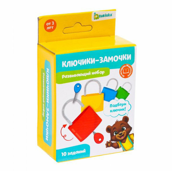 

Набор развивающий IQ-Zabiaka Замочки-ключики