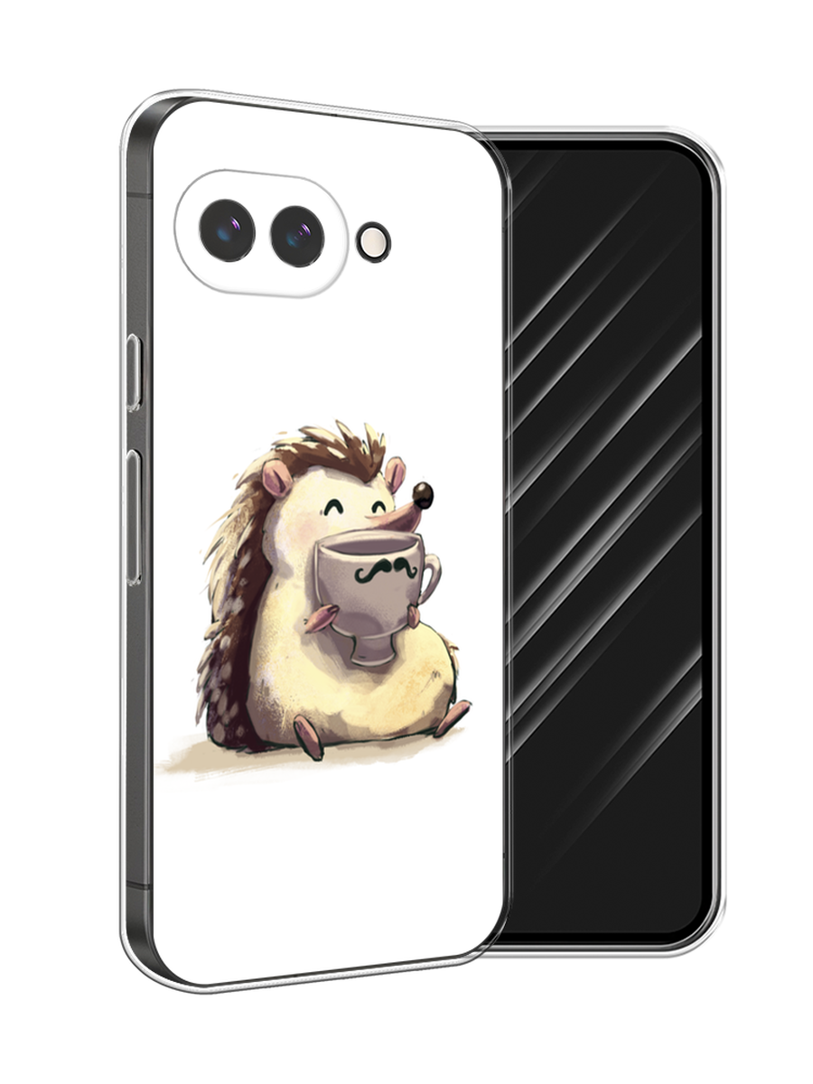 

Чехол Awog на Google Pixel 9a "Еж кофеман", Белый;коричневый;бежевый, 272250-1