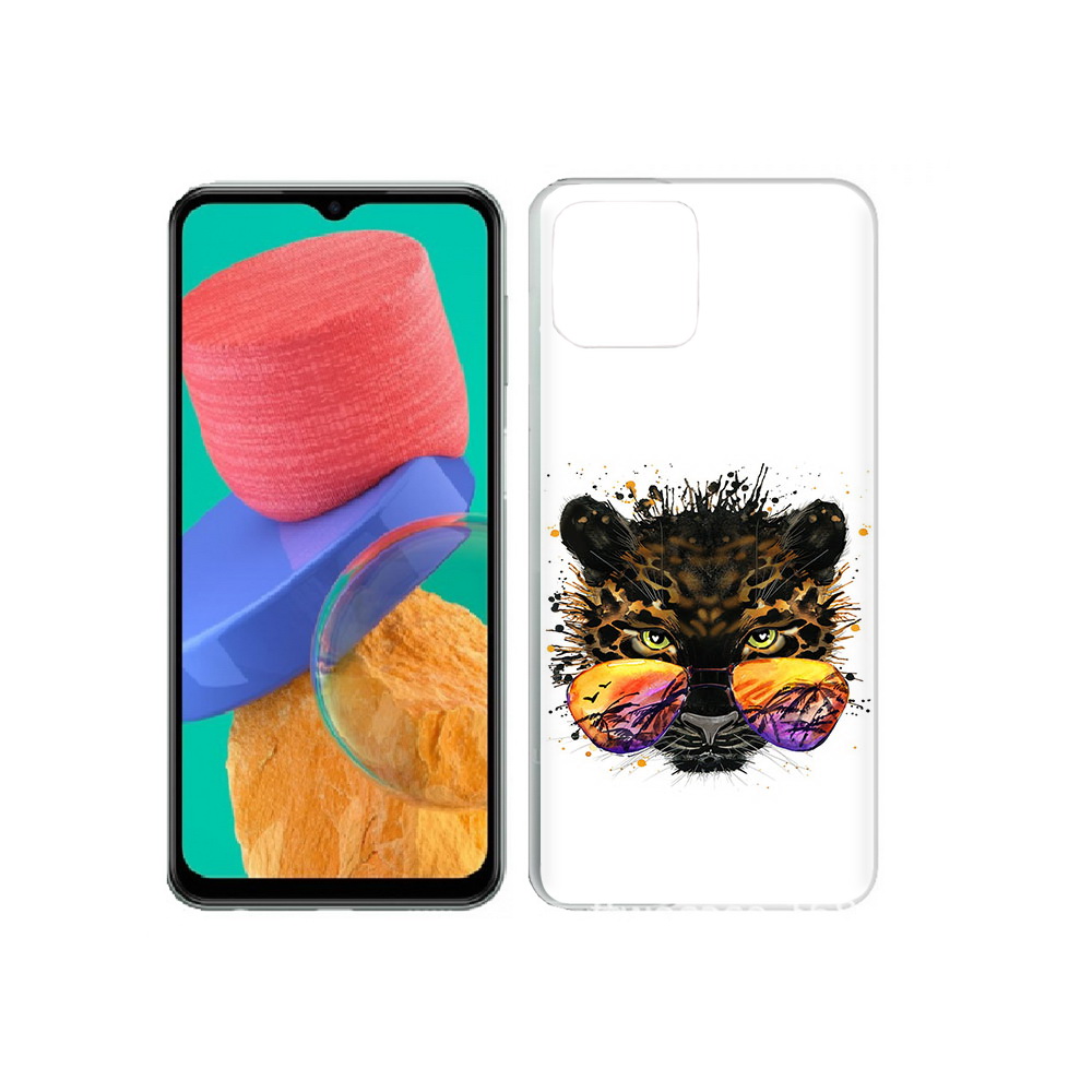 

Чехол MyPads Tocco для Samsung Galaxy M33 тропический леопард (PT227322.603.649), Прозрачный, Tocco