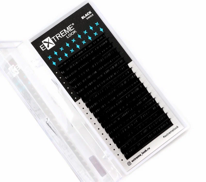 

Ресницы на ленте Extreme Look, D, 0.085, 10 mm, 18 линий