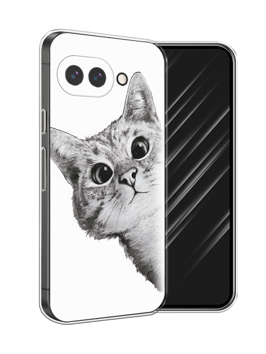 

Чехол Awog на Google Pixel 9a "Кот рисунок черно-белый", Черный, 272250-1