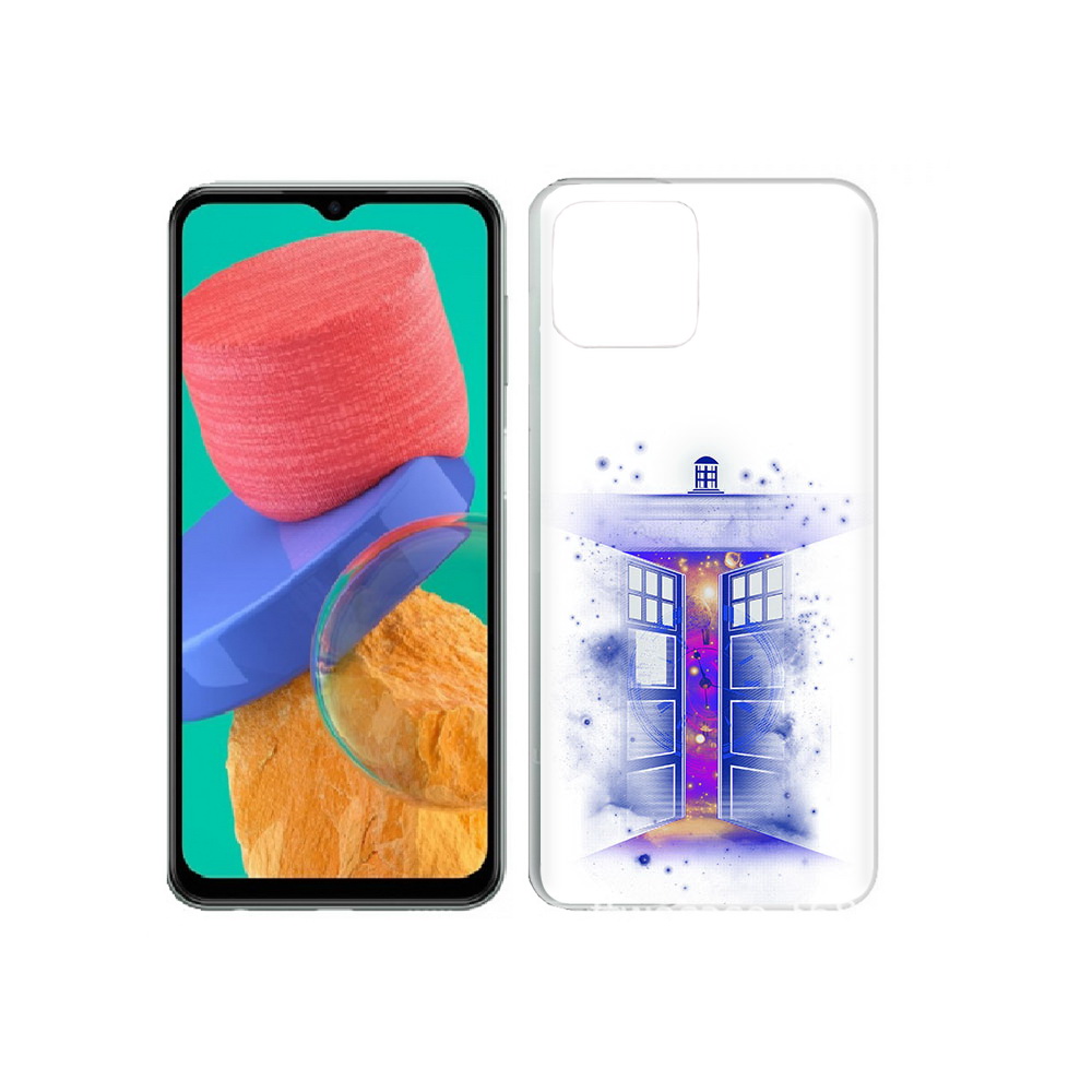 Чехол MyPads Tocco для Samsung Galaxy M33 фиолетовый уголок абстракция (PT227322.603.659)