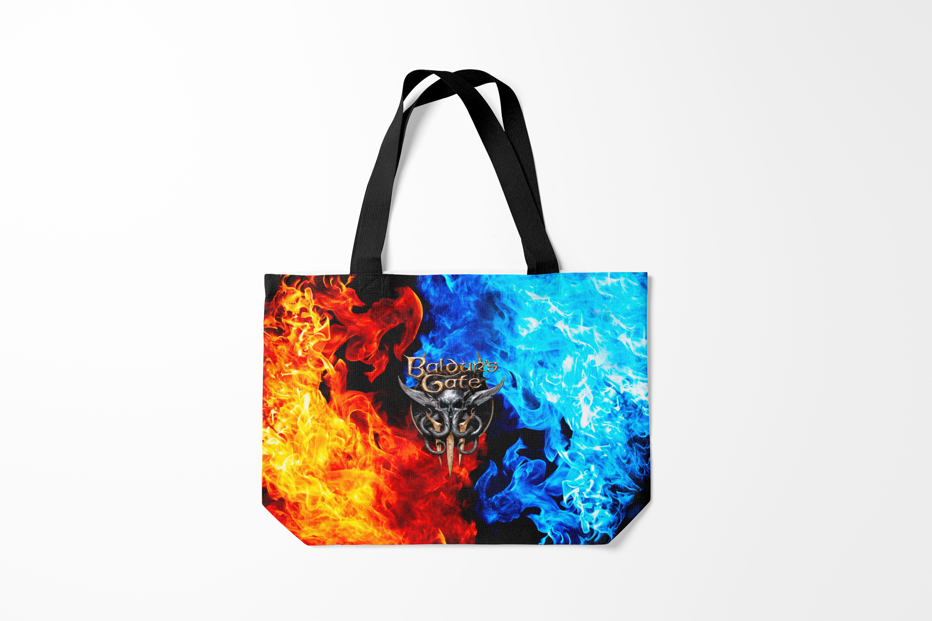 

Сумка шoппер унисекс Burnettie Baldurs Gate BALDURS, голубой; оранжевый, Baldurs Gate BALDURS
