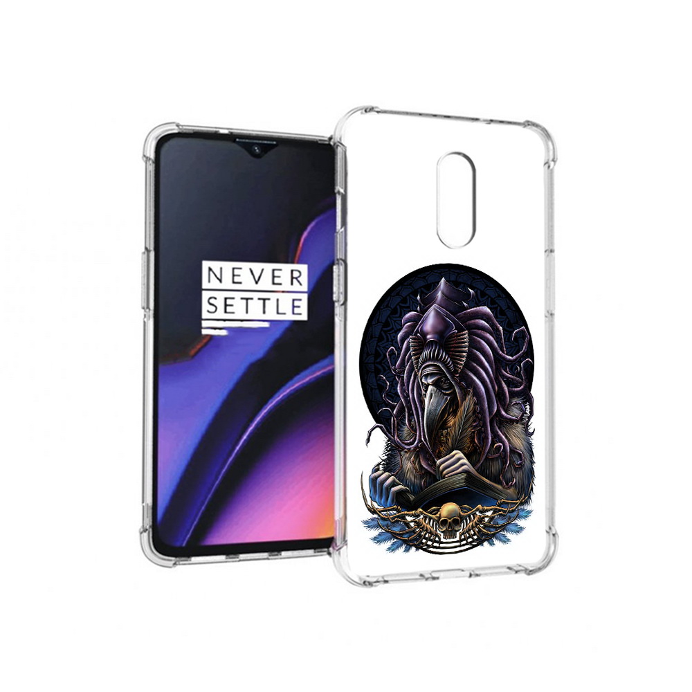 

Чехол MyPads Tocco для OnePlus 7 умный ворон (PT227043.140.650), Прозрачный, Tocco