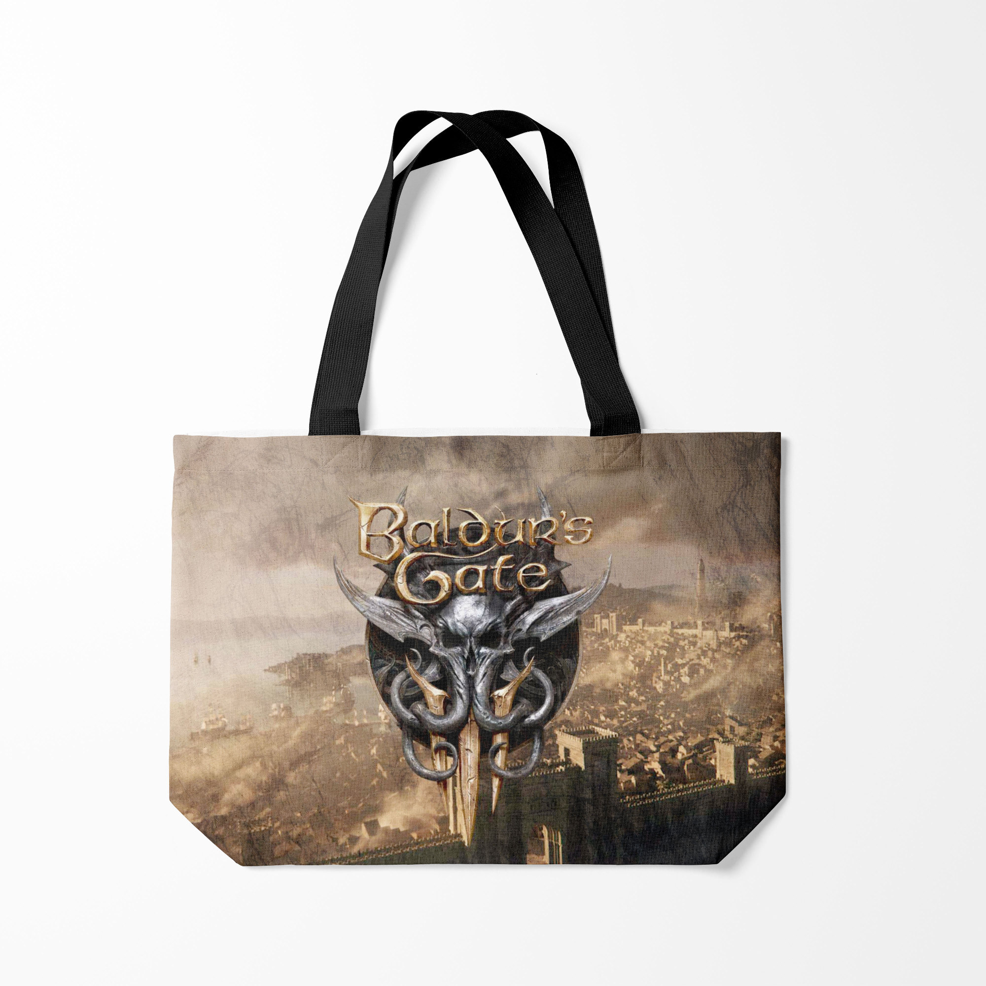 

Сумка шoппер унисекс Burnettie baldurs gate 3, коричневый, baldurs gate 3