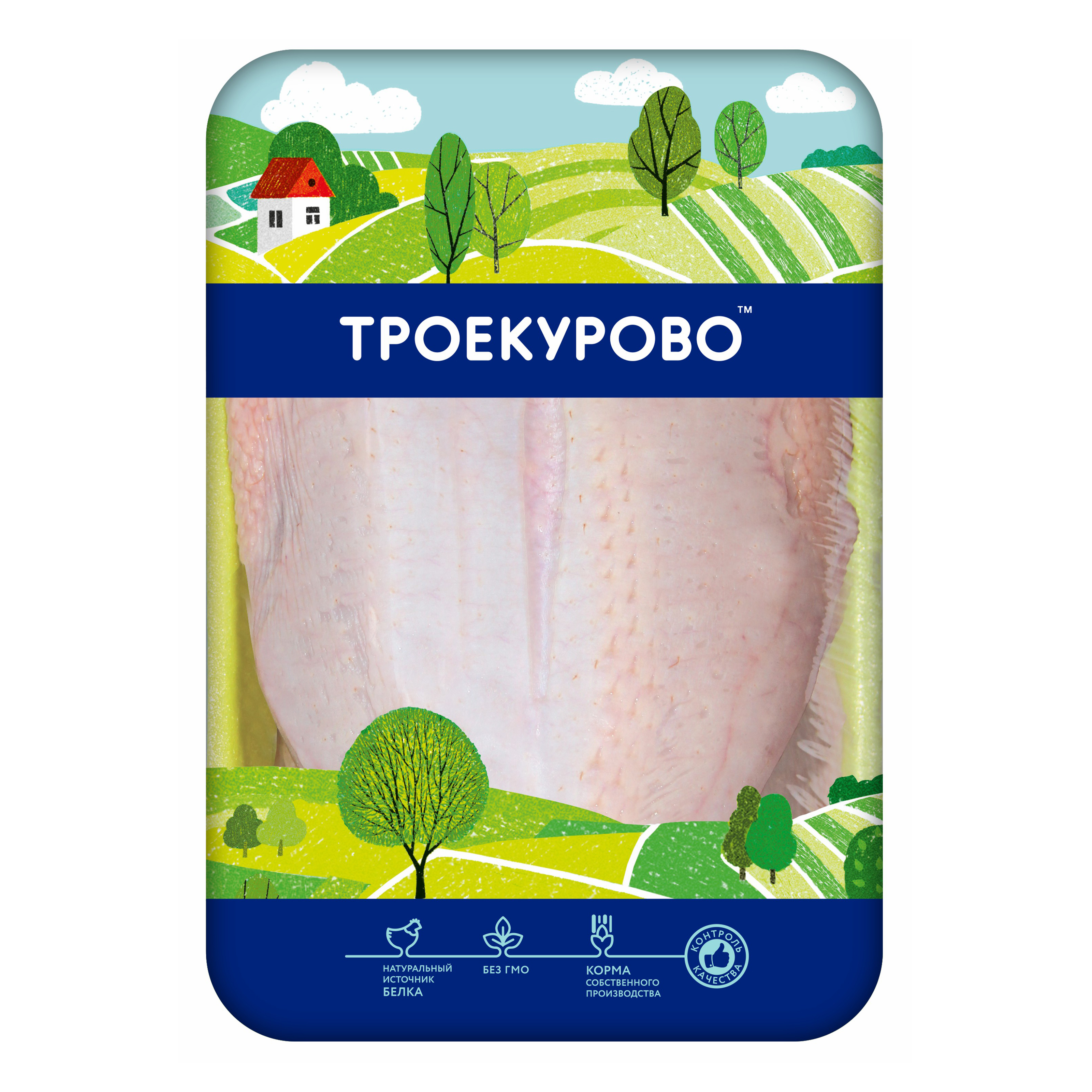 

Грудка цыпленка-бройлера Троекурово охлажденная +-850 г
