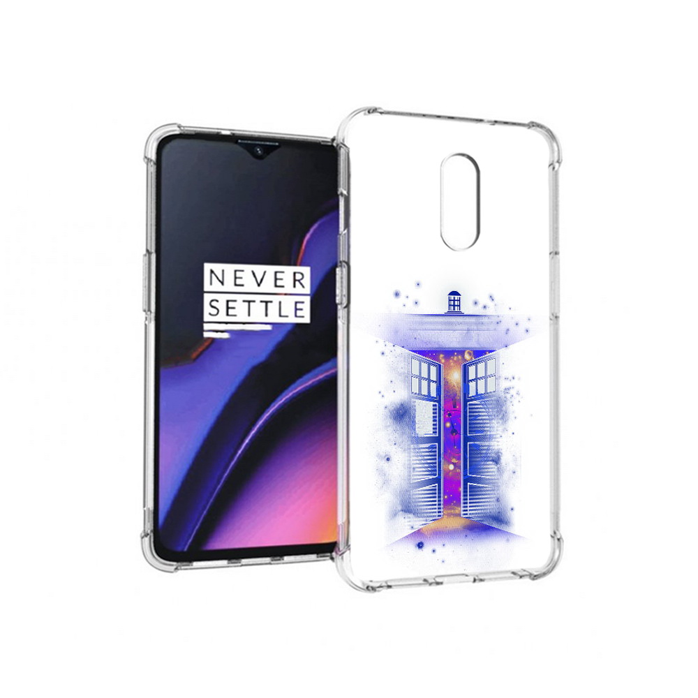

Чехол MyPads Tocco для OnePlus 7 фиолетовый уголок абстракция (PT227043.140.659), Прозрачный, Tocco