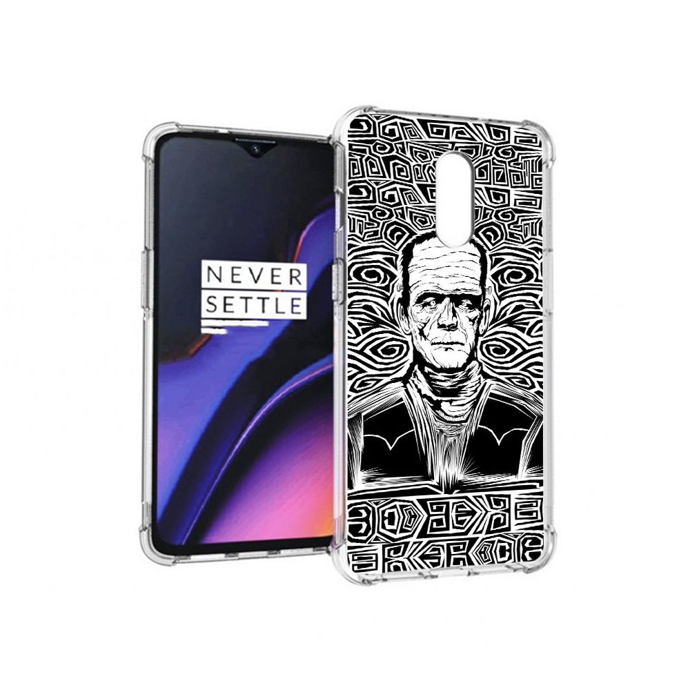 

Чехол MyPads Tocco для OnePlus 7 франкенштейн черно белый (PT227043.140.661), Прозрачный, Tocco