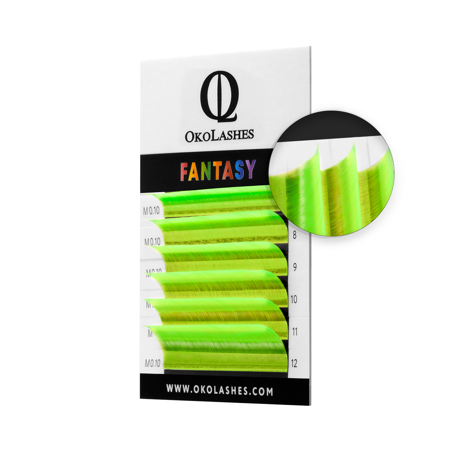 

Ресницы на ленте Oko Lashes Fantasy Неон Желтый mix (D 0.10 7-12 мм)