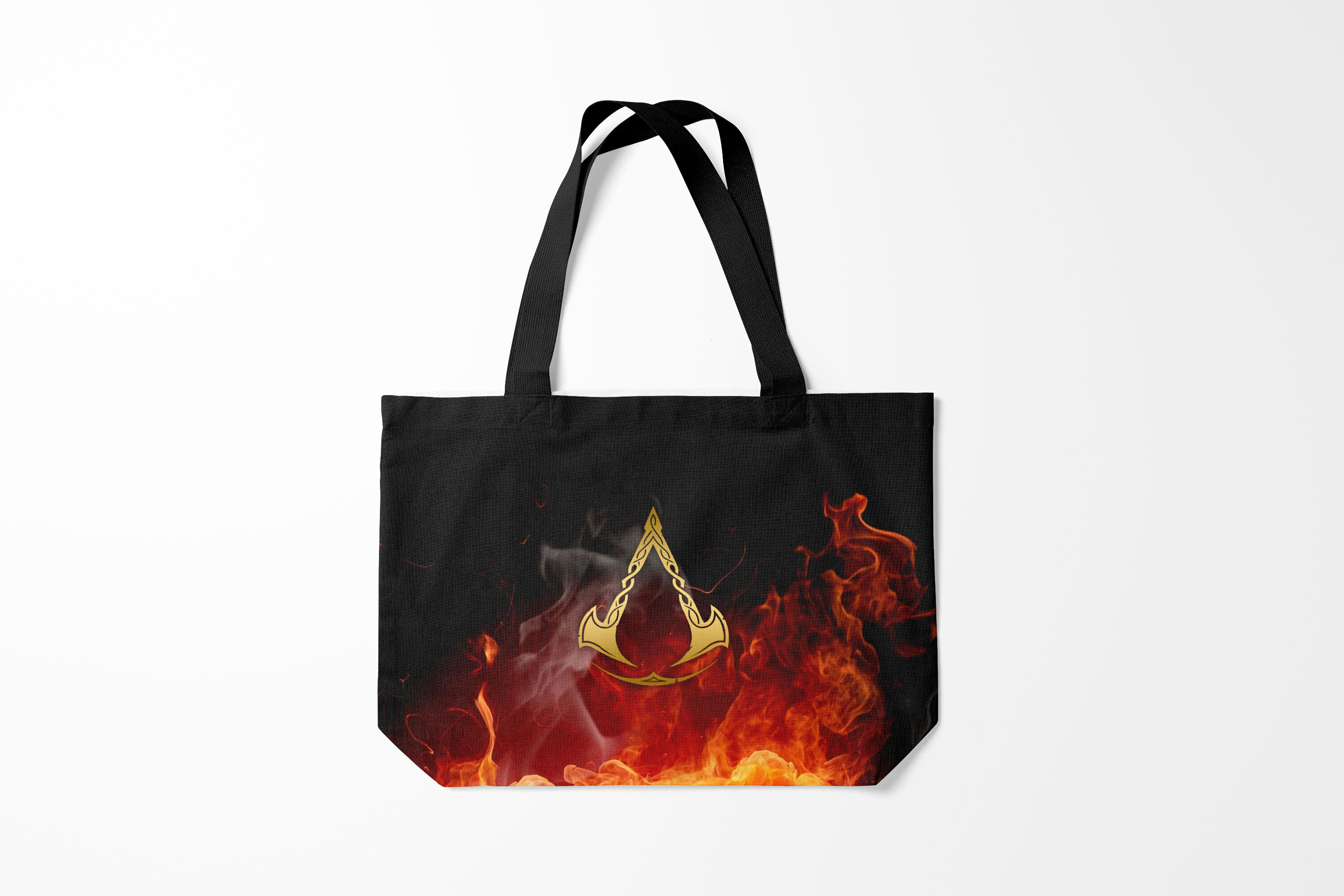 

Сумка шoппер унисекс Burnettie ASSASSINS CREED VALHALLA, черный, ASSASSINS CREED VALHALLA