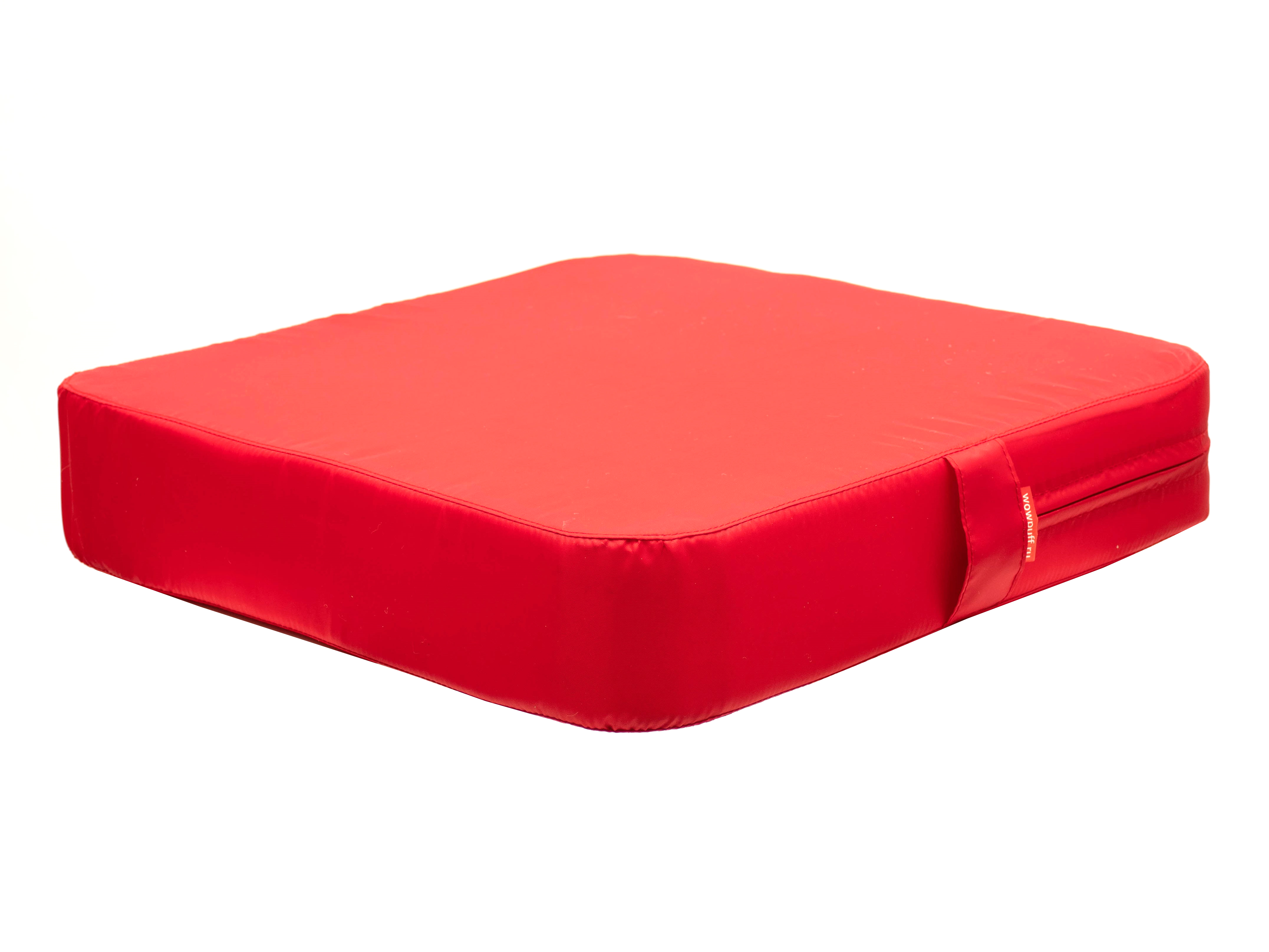 фото Подушка пуф freeform моби во 40х40х10 см, водоотталкивающая ткань оксфорд, красная