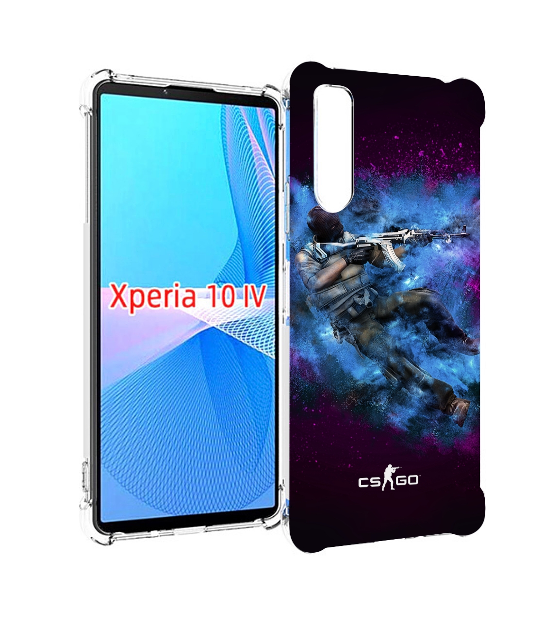 

Чехол MyPads CS-go-террорист для Sony Xperia 10 IV (10-4), Прозрачный, Tocco