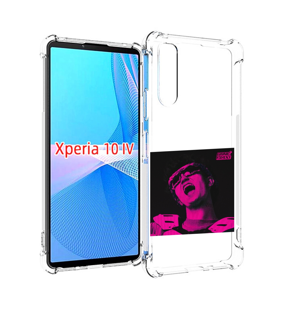 

Чехол MyPads Digital Fantazy GONE для Sony Xperia 10 IV (10-4), Прозрачный, Tocco