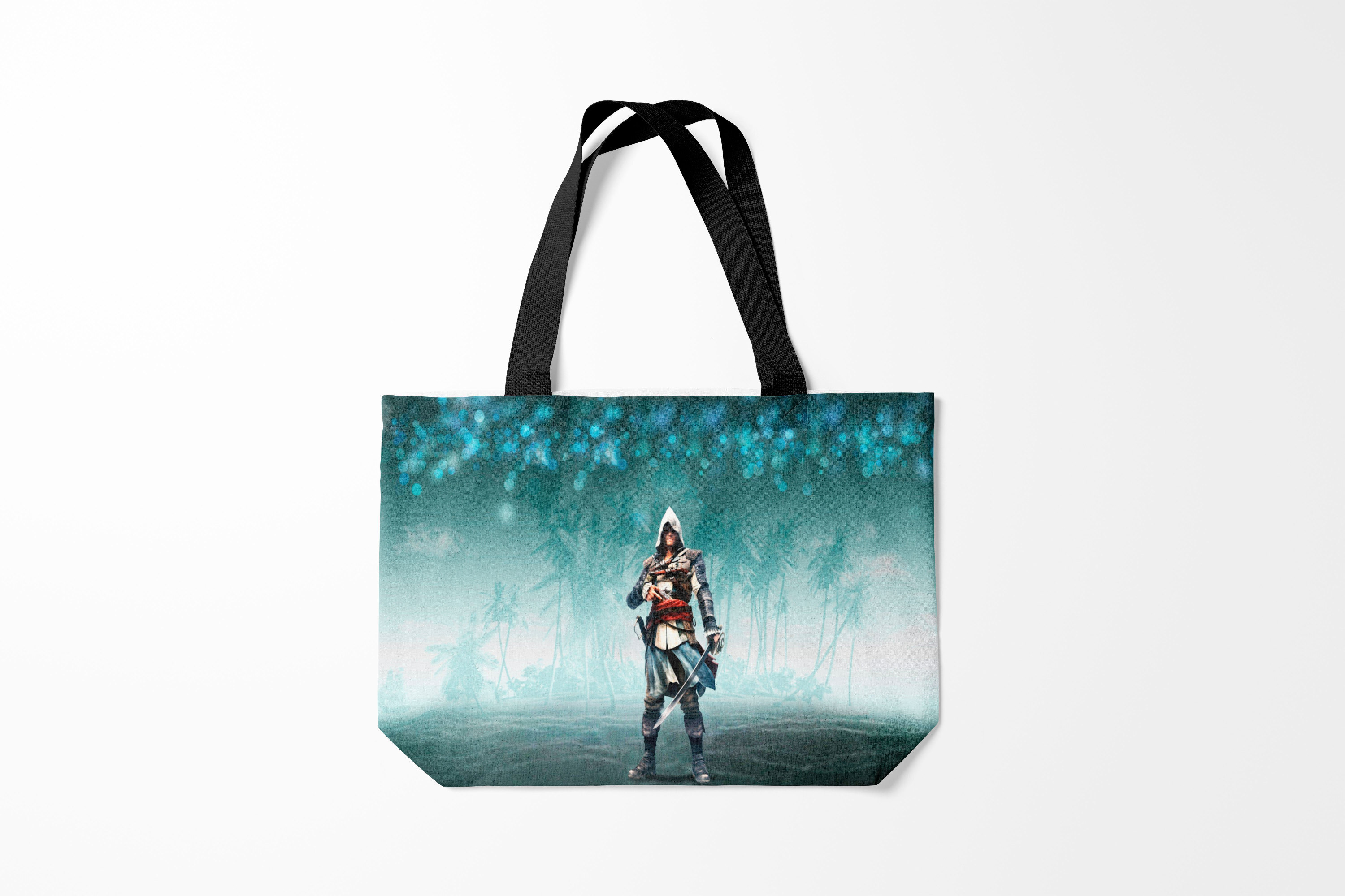 

Сумка шoппер унисекс Burnettie ASSASSINS CREED BLACK FLAG, бирюзовый, ASSASSINS CREED BLACK FLAG