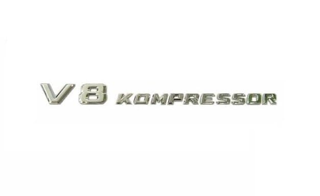 

Шильдик на крыло V8 kompressor 1 шт., Хром