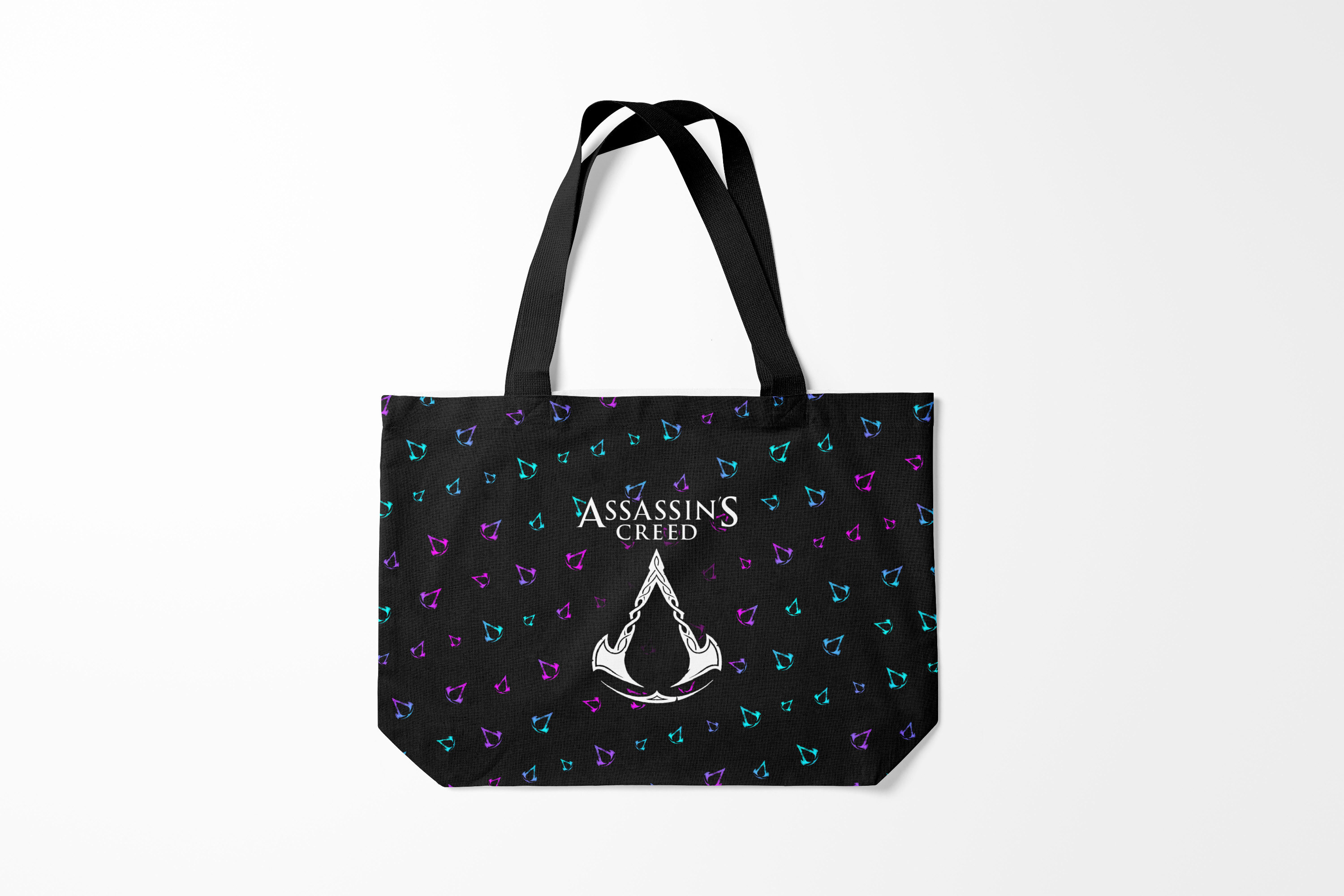 

Сумка шoппер унисекс Burnettie ASSASSINS CREED ASSASSINS VALHALLA, черный, ASSASSINS CREED ASSASSINS VALHALLA