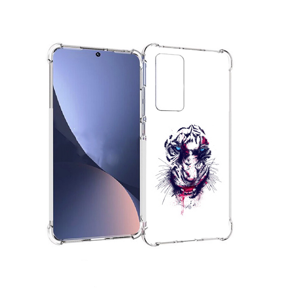 

Чехол MyPads Tocco для Xiaomi 12 безумный тигр (PT226952.288.228), Прозрачный, Tocco