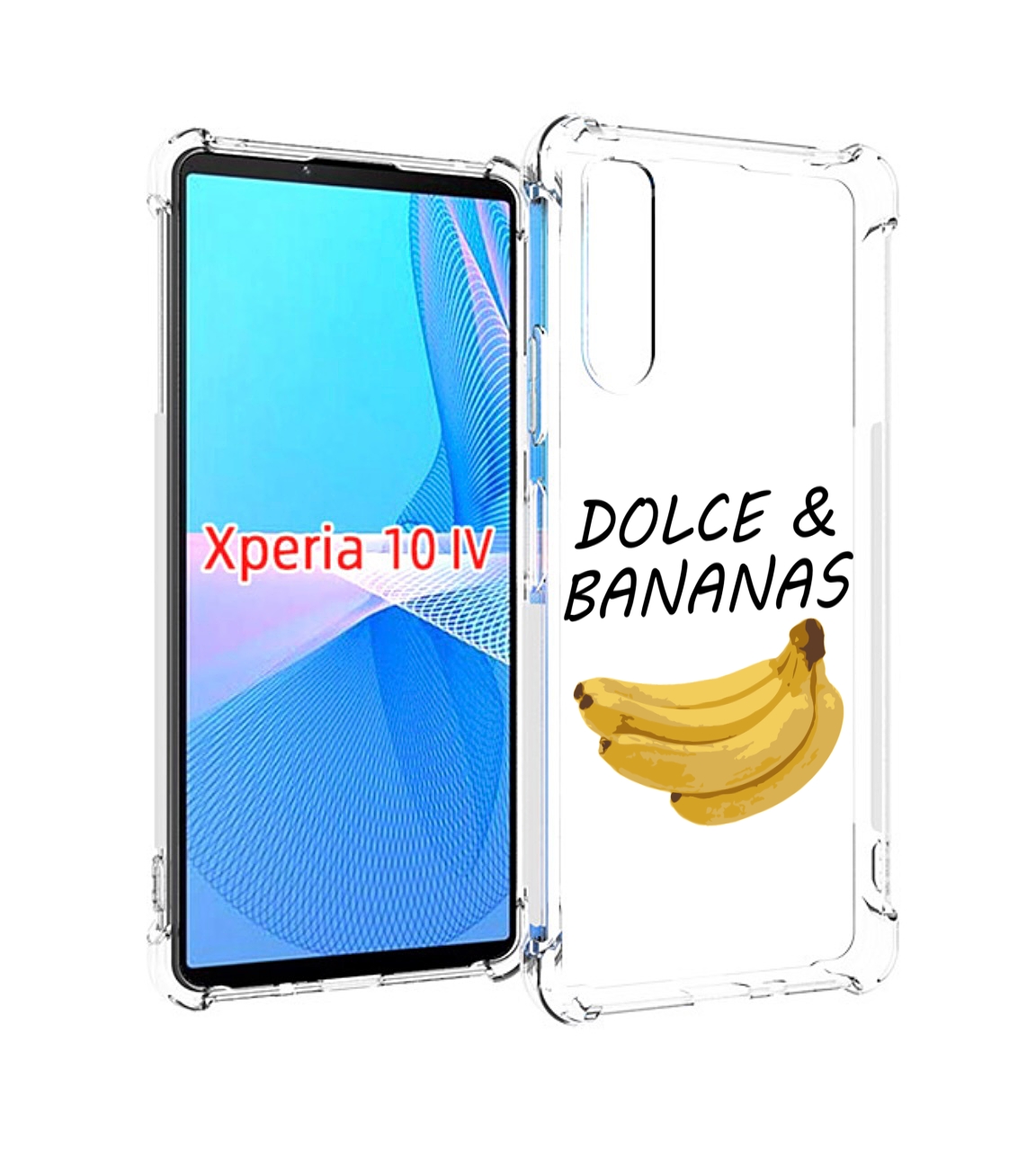 

Чехол MyPads Dolce банан для Sony Xperia 10 IV (10-4), Прозрачный, Tocco