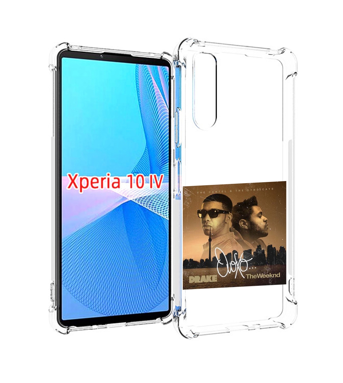 

Чехол MyPads Drake & The Weeknd - OVOXO для Sony Xperia 10 IV (10-4), Прозрачный, Tocco