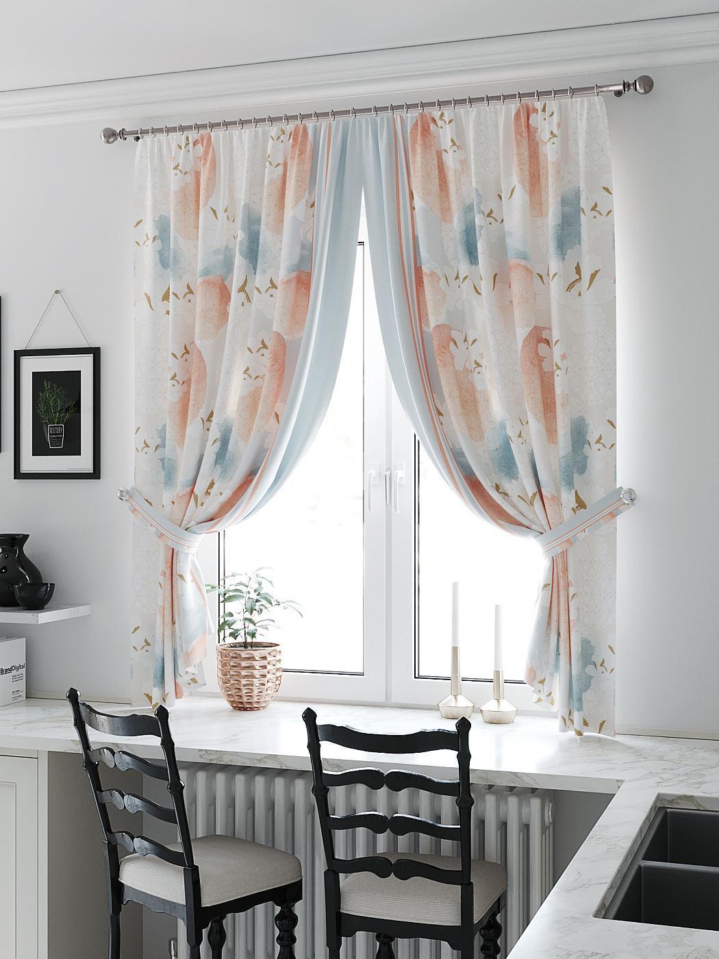 

Комплекты штор AT HOME Милерис высота 180 см, ширина 150 см, Белый, 961259