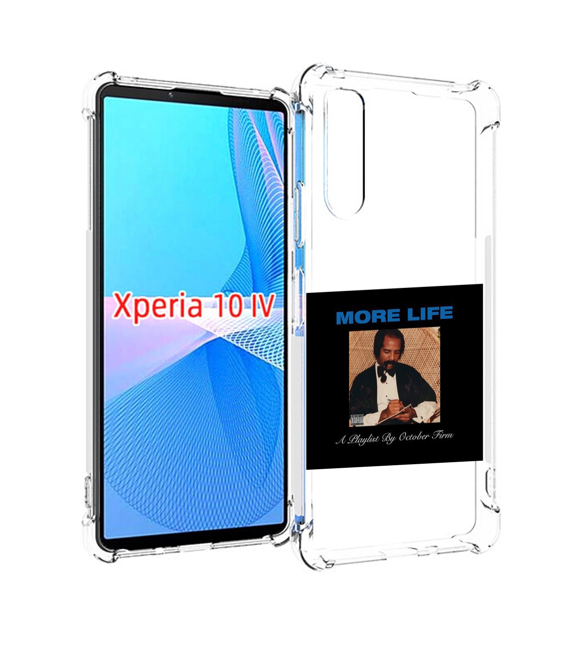 

Чехол MyPads Drake - More Life для Sony Xperia 10 IV (10-4), Прозрачный, Tocco