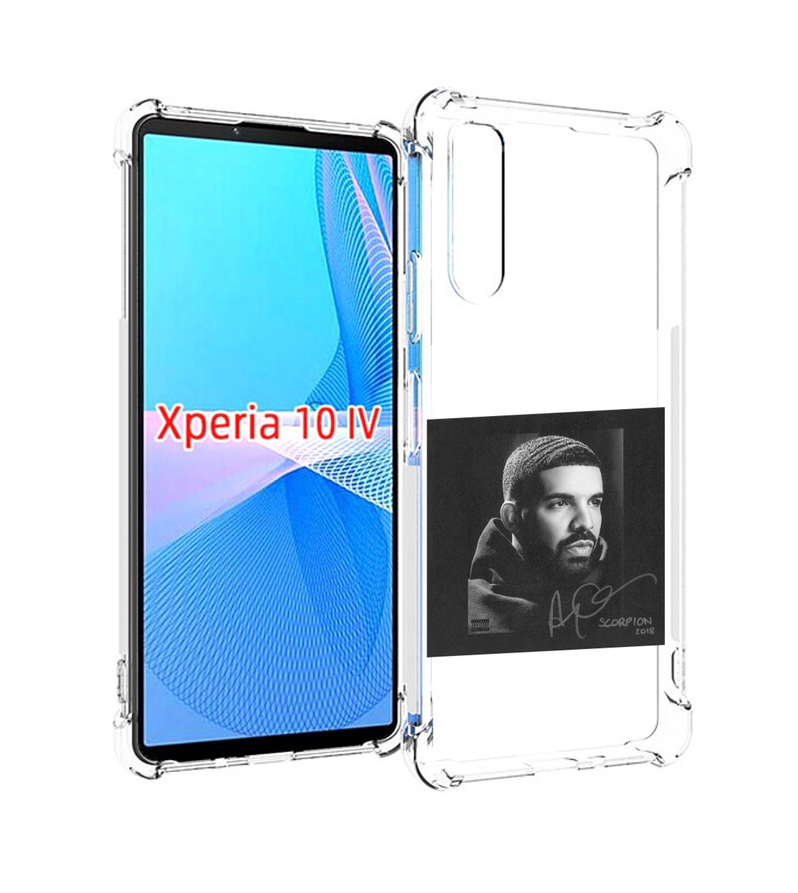 

Чехол MyPads Drake - Scorpion для Sony Xperia 10 IV (10-4), Прозрачный, Tocco