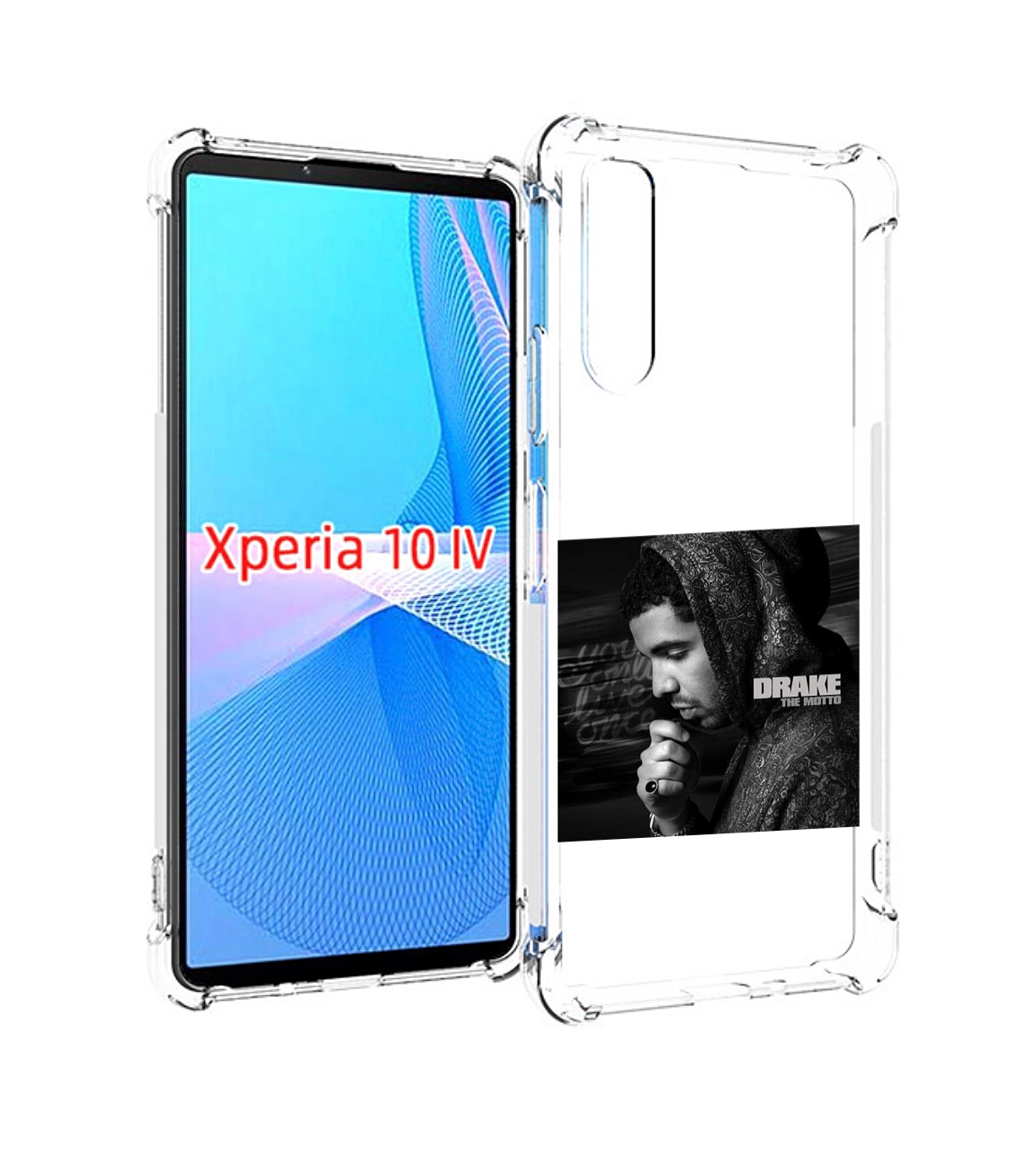 

Чехол MyPads Drake - The Motto для Sony Xperia 10 IV (10-4), Прозрачный, Tocco