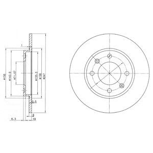 

Тормозной диск DELPHI комплект 1 шт. BG2800