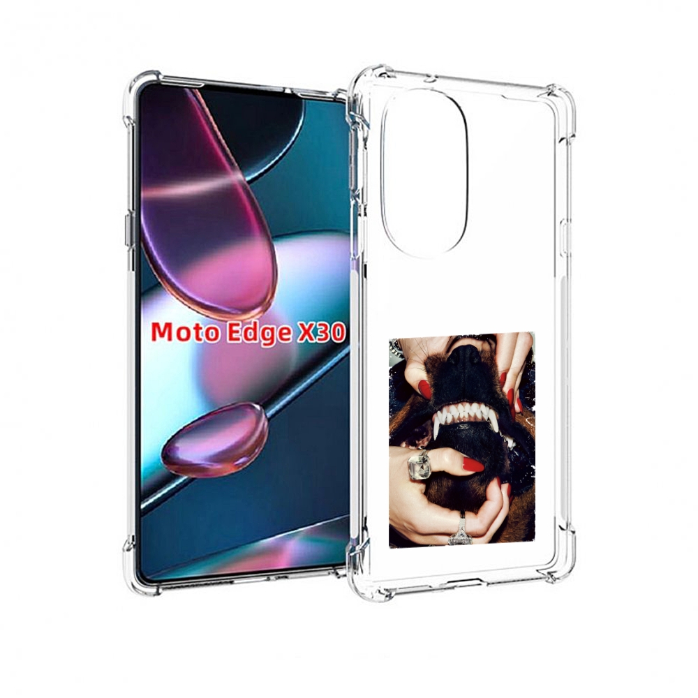 

Чехол MyPads маникюр для Motorola Moto Edge X30, Прозрачный, Tocco