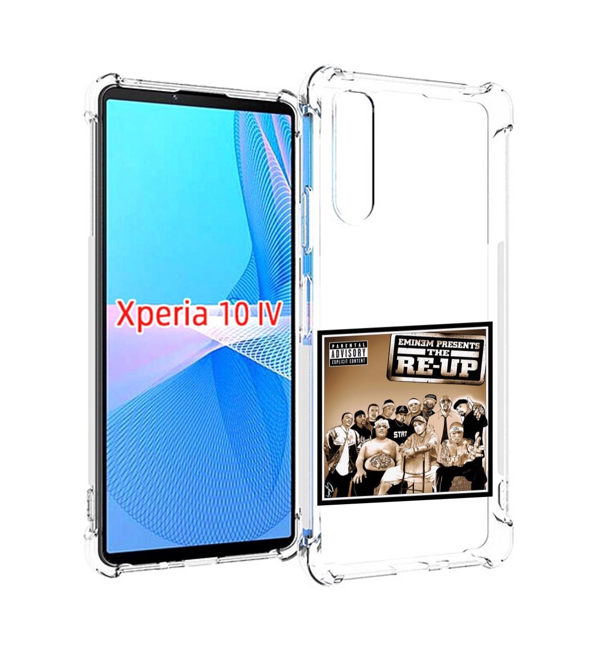 

Чехол MyPads Eminem Presents, The Re-Up для Sony Xperia 10 IV (10-4), Прозрачный, Tocco
