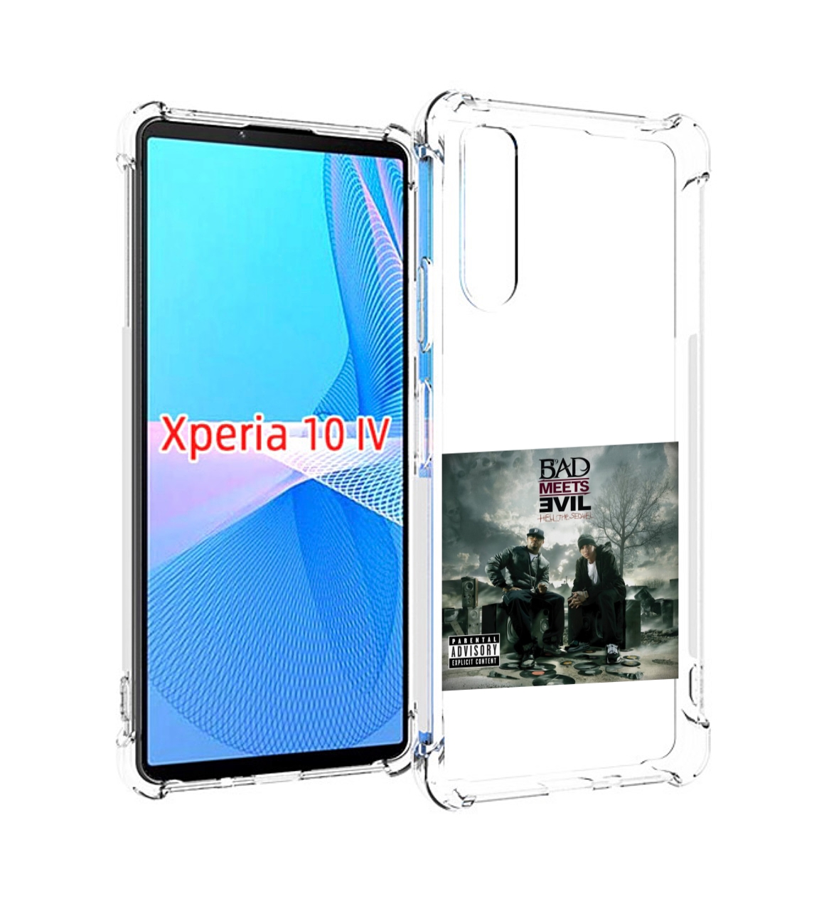 

Чехол MyPads Eminem Bad Meets Evil - Hell The Sequel для Sony Xperia 10 IV (10-4), Прозрачный, Tocco