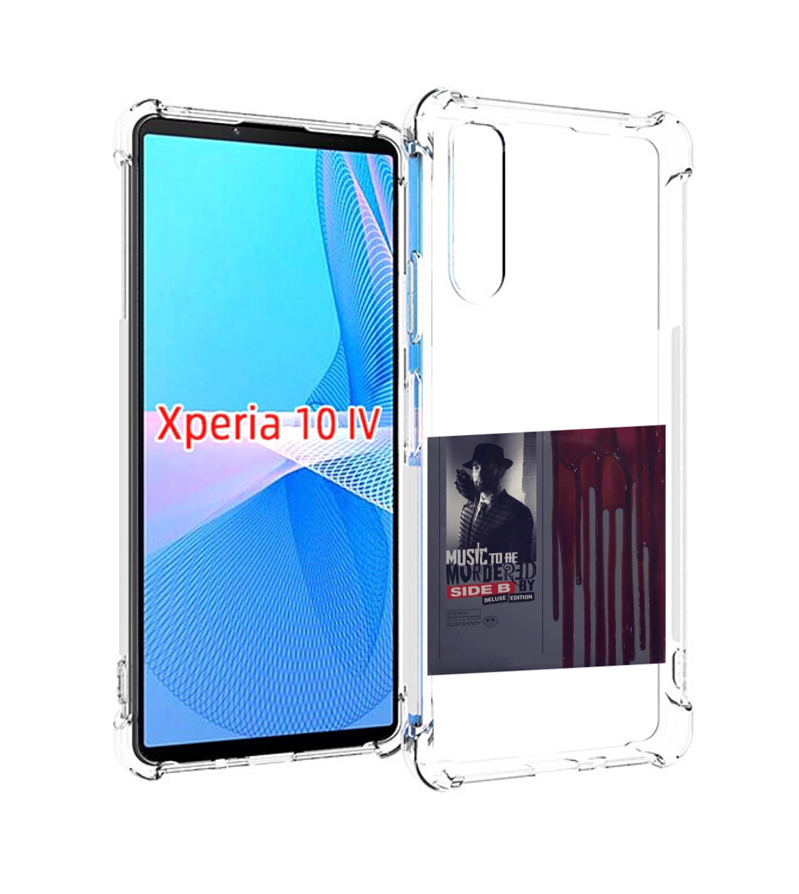 

Чехол MyPads Eminem Music to be murdered by для Sony Xperia 10 IV (10-4), Прозрачный, Tocco