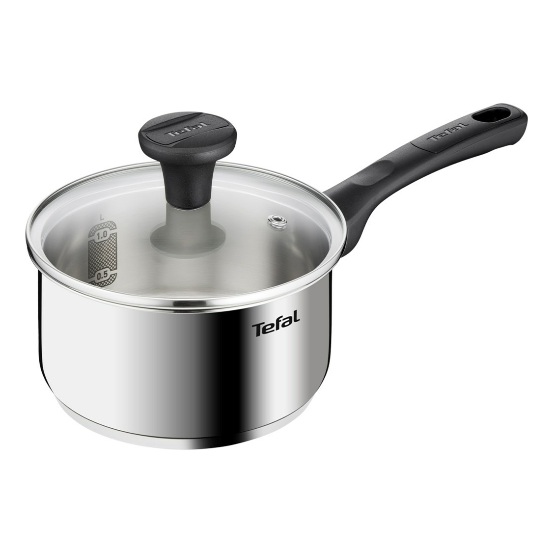 

Ковш Tefal Edition со стеклянной крышкой 16 см, Серебристый