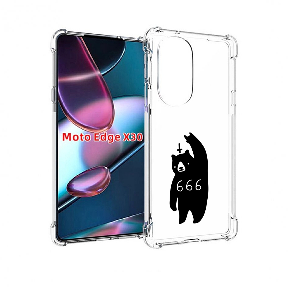 

Чехол MyPads медведь 666 для Motorola Moto Edge X30, Прозрачный, Tocco