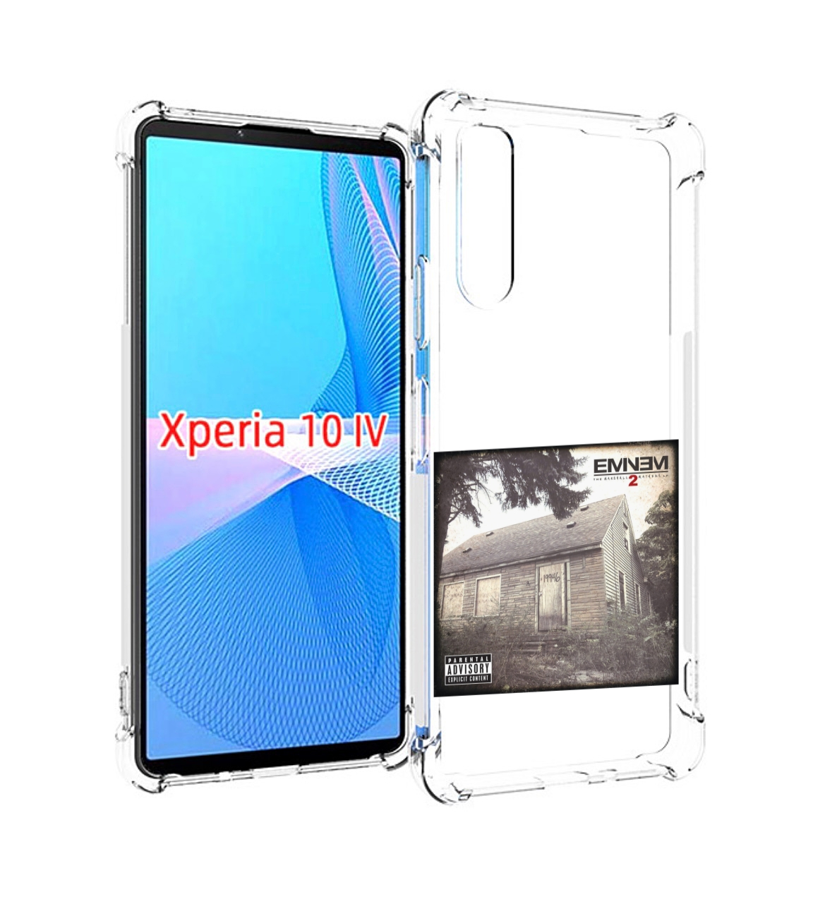 

Чехол MyPads Eminem The Marshall mathers LP 2 для Sony Xperia 10 IV (10-4), Прозрачный, Tocco