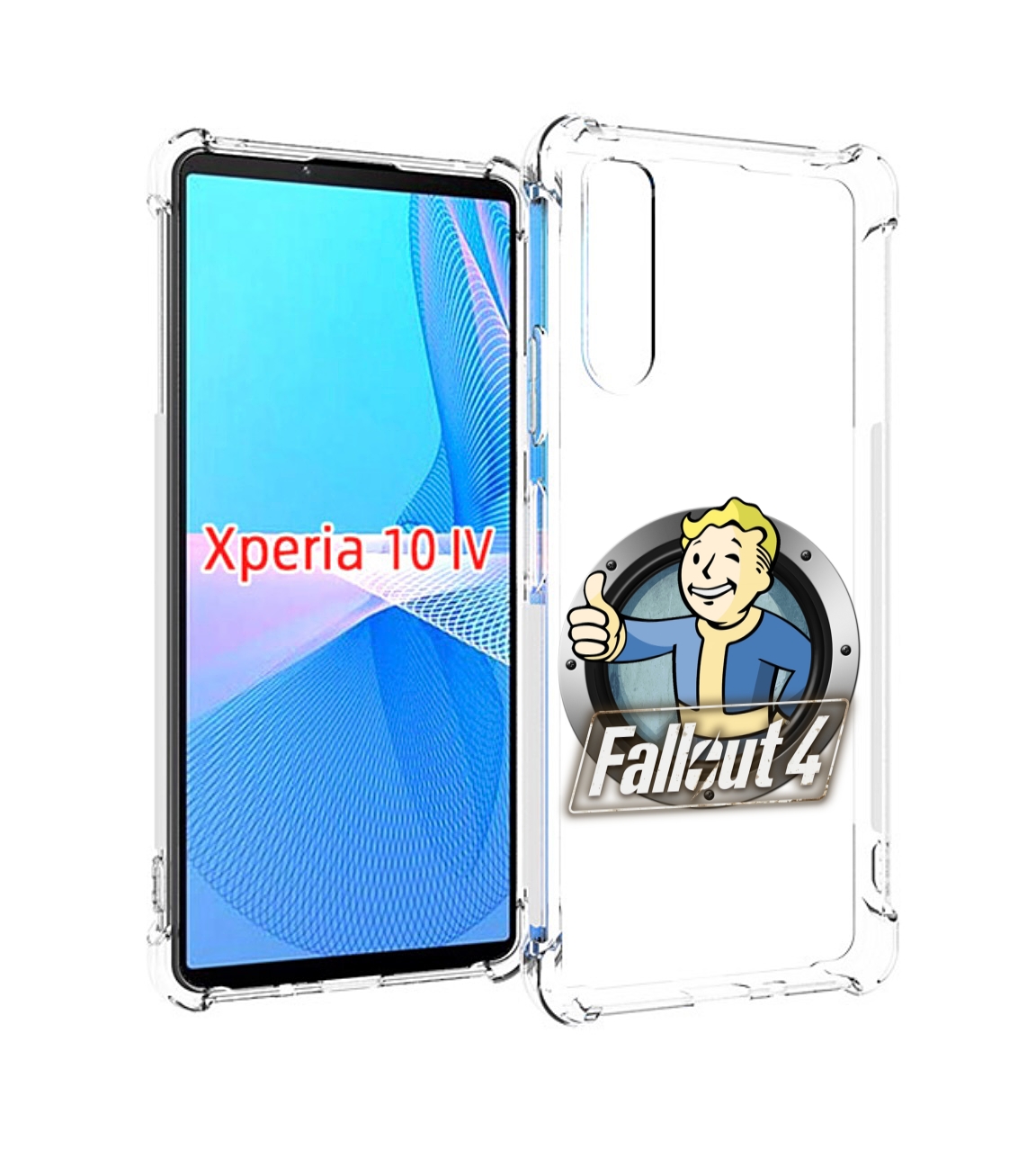 

Чехол MyPads Fallout-4 для Sony Xperia 10 IV (10-4), Прозрачный, Tocco