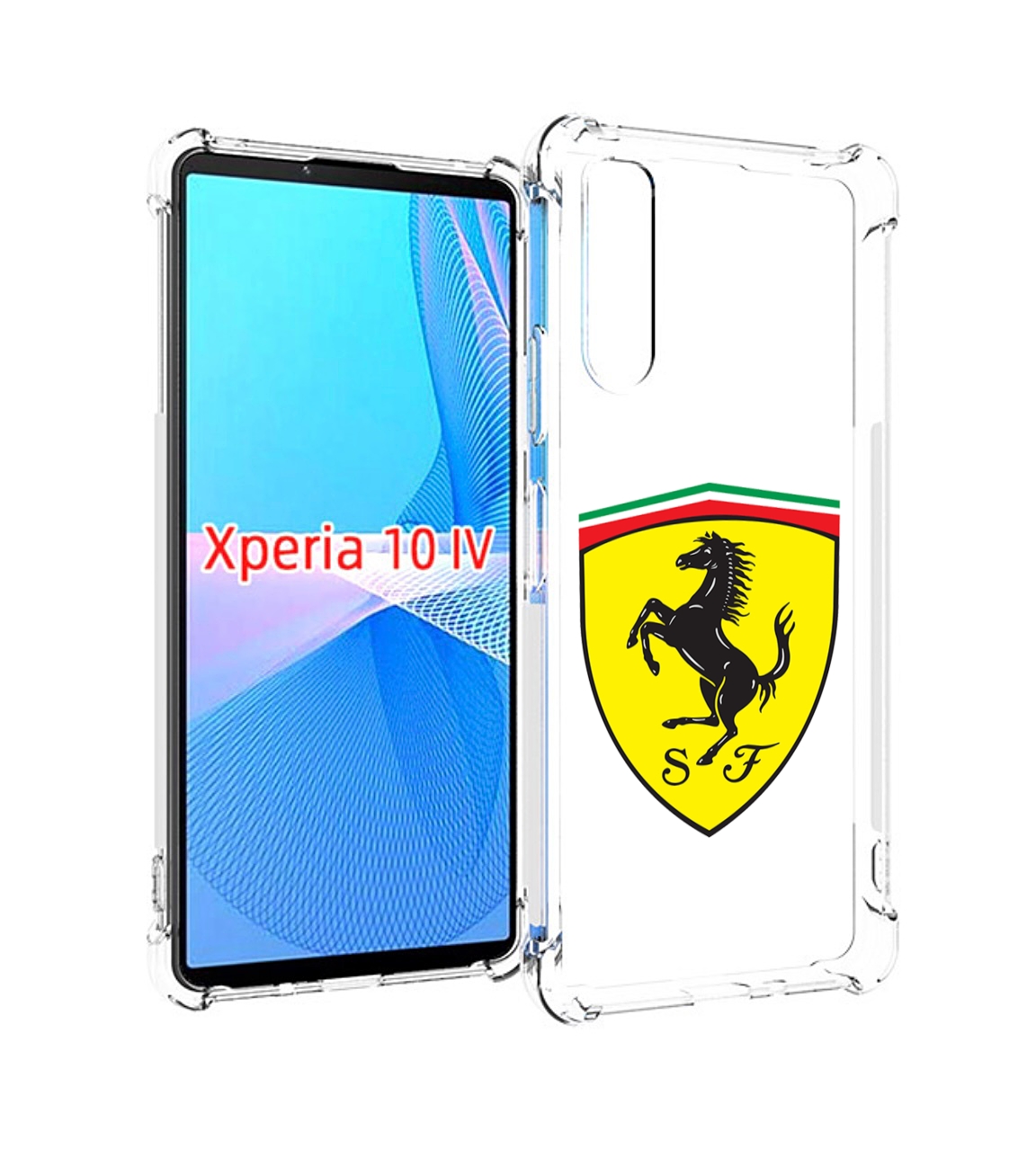 

Чехол MyPads Ferrari-3 мужской для Sony Xperia 10 IV (10-4), Прозрачный, Tocco