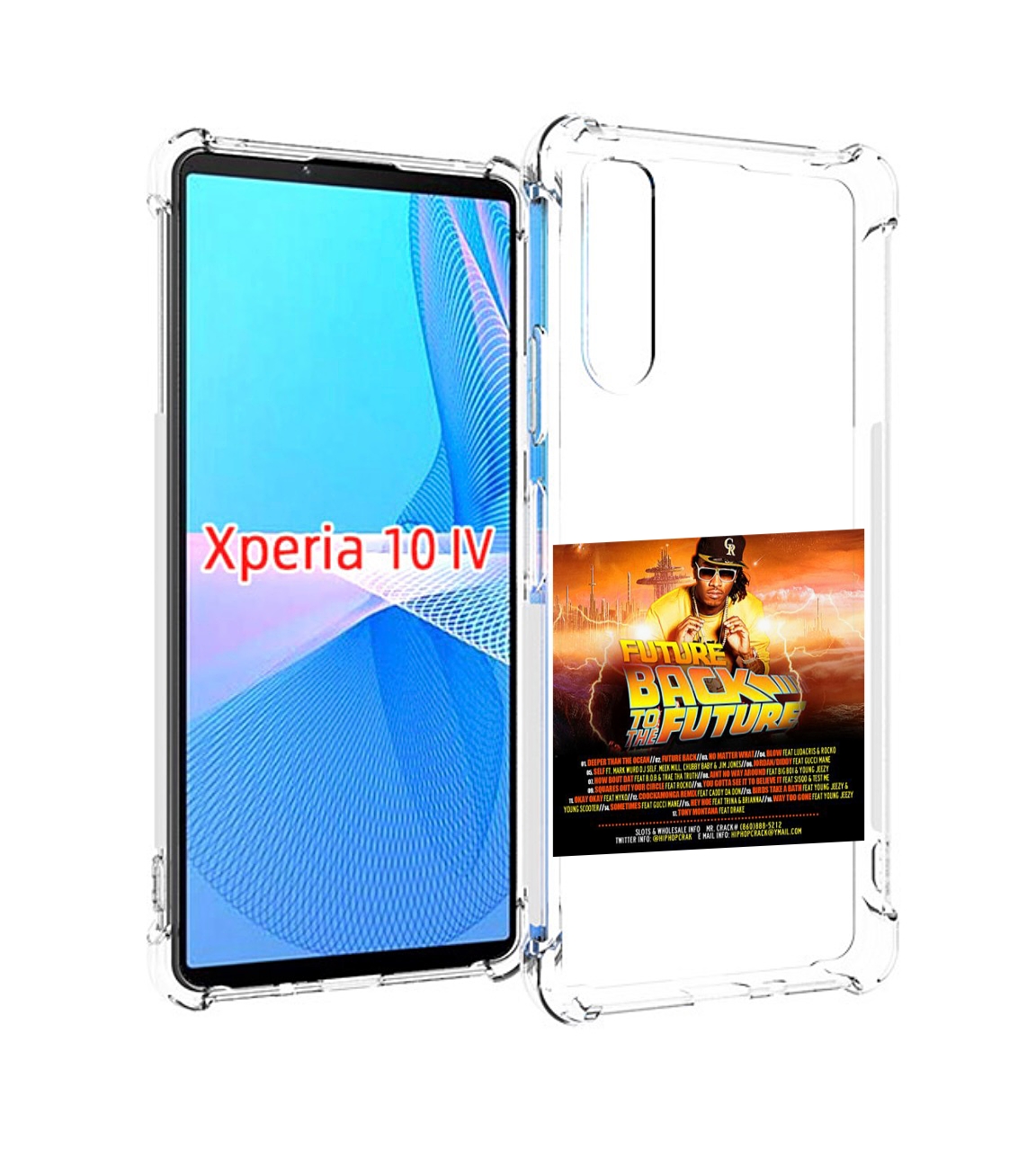 Чехол MyPads Future - Back To The Future для Sony Xperia 10 IV (10-4)
