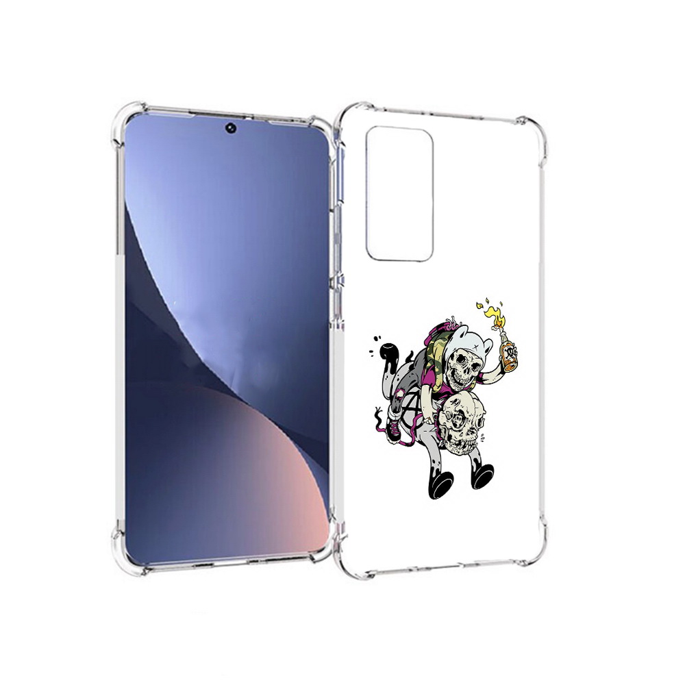 

Чехол MyPads Tocco для Xiaomi 12 время приключений скелеты (PT226952.288.277), Прозрачный, Tocco
