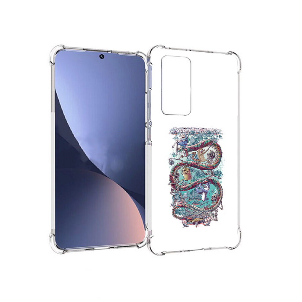 

Чехол MyPads Tocco для Xiaomi 12 время приключений страшилка (PT226952.288.280), Прозрачный, Tocco