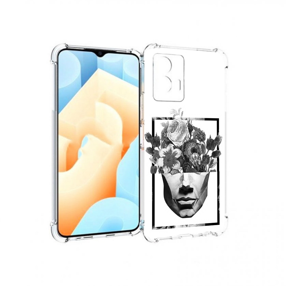 

Чехол MyPads Tocco для Vivo U5 черно белая ваза в абстракции (PT226979.416.678), Прозрачный, Tocco