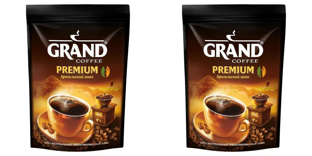 Кофе растворимый GRAND Premium По-бразильски, 75 г х 2 шт