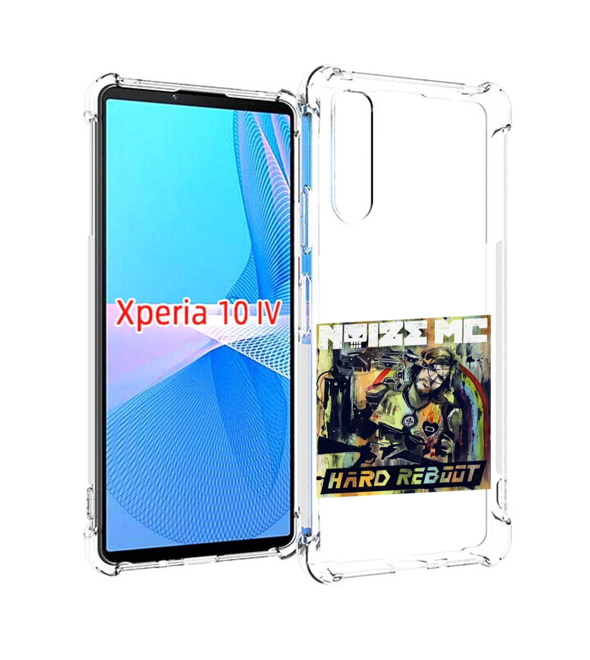 

Чехол MyPads Hard Reboot Noize MC для Sony Xperia 10 IV (10-4), Прозрачный, Tocco