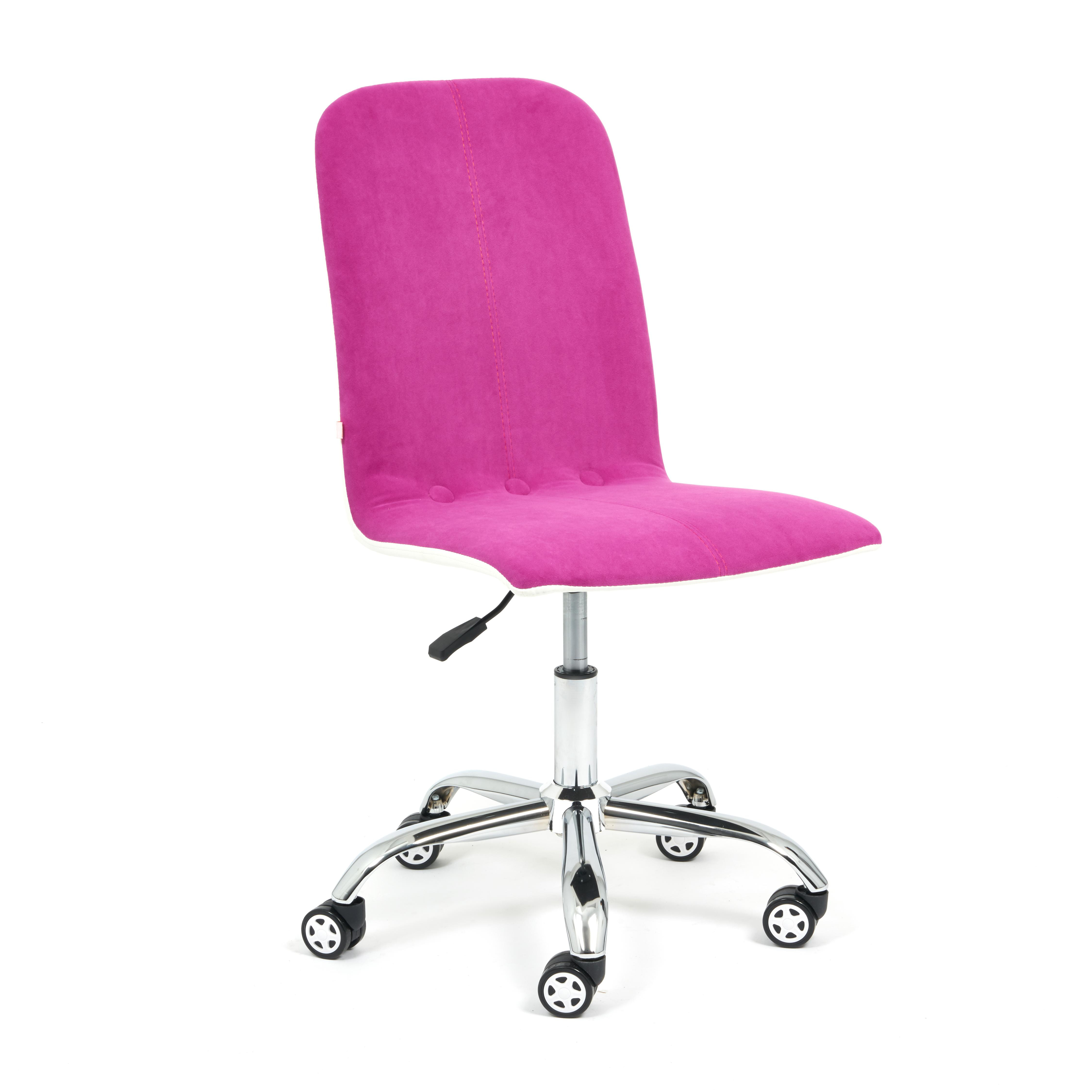 фото Кресло офисное tetchair rio, флок/кож/зам , purple / white, 138/36-01