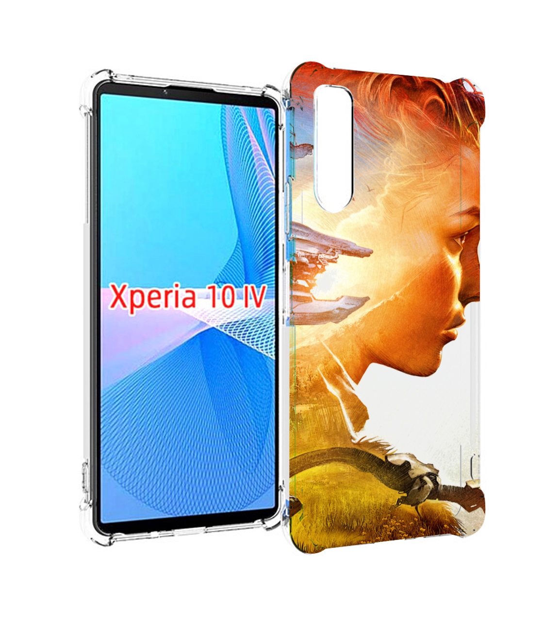 

Чехол MyPads Horizon Zero Dawn art для Sony Xperia 10 IV (10-4), Прозрачный, Tocco