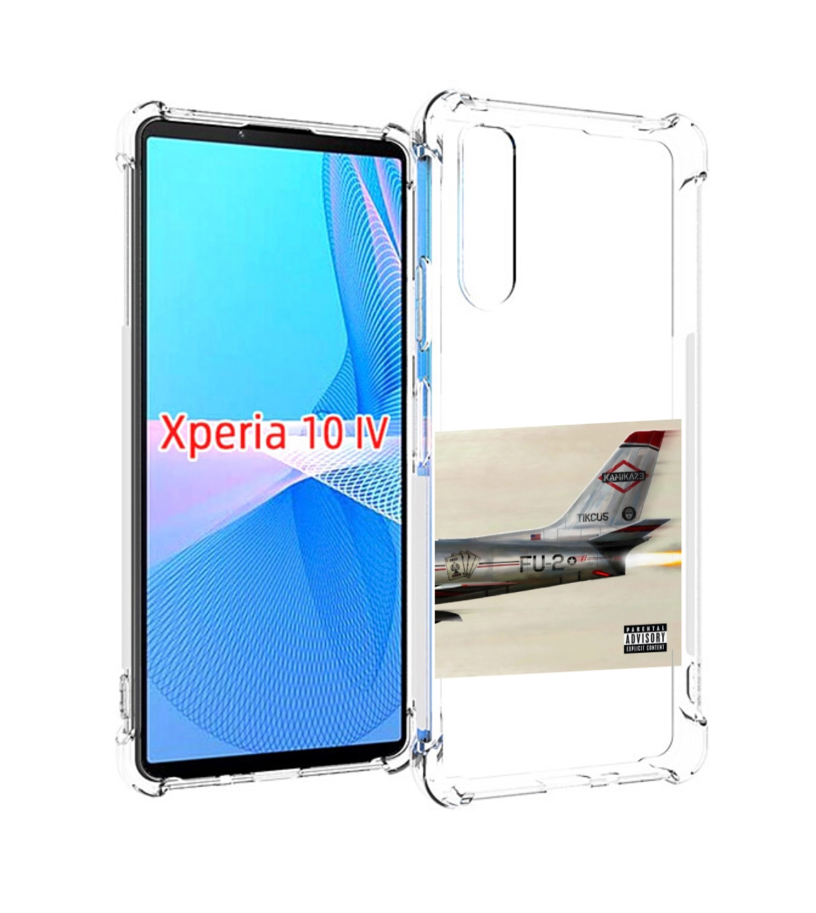 

Чехол MyPads KAMIKAZE Eminem для Sony Xperia 10 IV (10-4), Прозрачный, Tocco