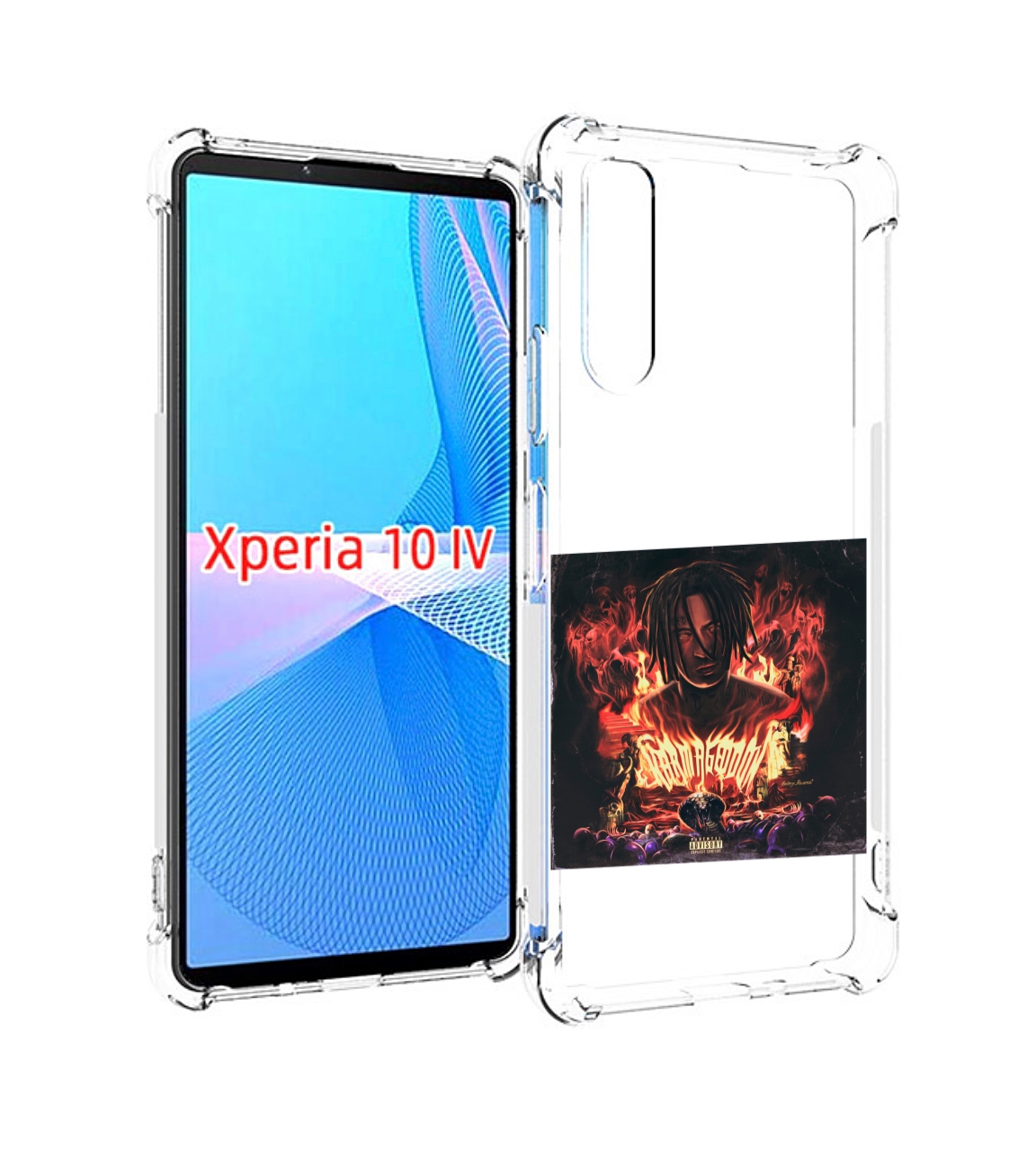

Чехол MyPads Karmageddon Kizaru для Sony Xperia 10 IV (10-4), Прозрачный, Tocco