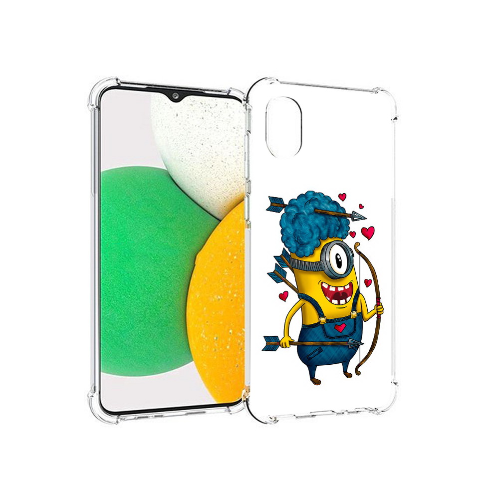 

Чехол MyPads Tocco для Samsung Galaxy A03 Core Миньон купидон (PT224480.538.117), Прозрачный, Tocco